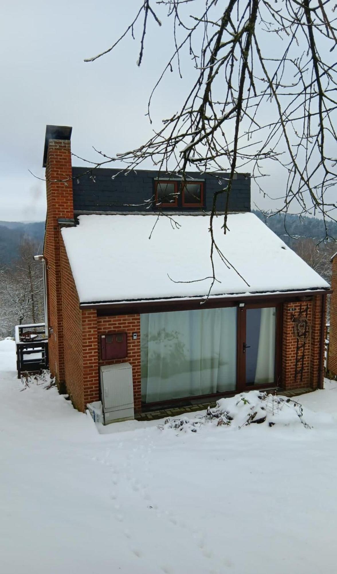 La Cabane D'Helie - Cottage En Pleine Foret - Domaine Du Bonsoy Hastiere-par-dela Exteriör bild